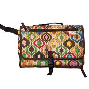 Jonathan Adler x Skip Hop Baby Changing Pad. Zippered 70s Retro Theme Print